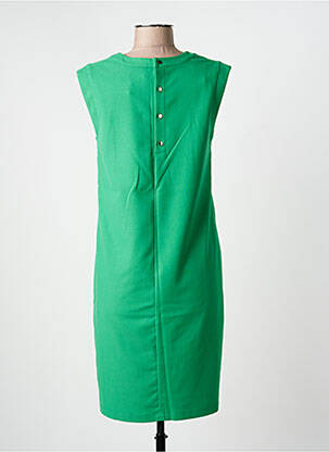 Robe mi-longue manches courtes manches courtes vert JULIE GUERLANDE femme