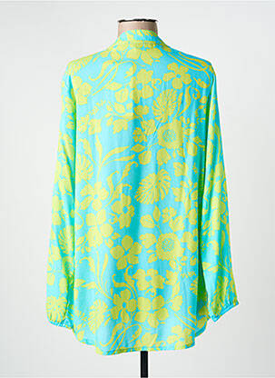 Tunique manches longues col v bleu JOY OF LIFE femme