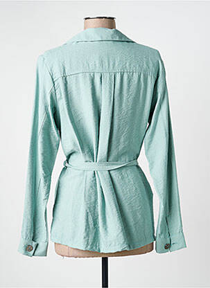Chemisier coupe cintrée manches longues vert GRIFFON femme