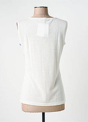 Top tissage jersey sans manche beige SAINT CHARLES femme