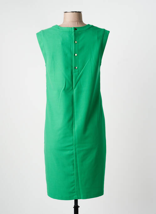 Robe mi-longue manches courtes manches courtes vert JULIE GUERLANDE femme