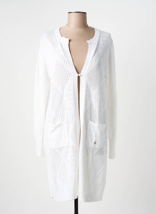 Gilet manches longues stretch blanc HAJO femme