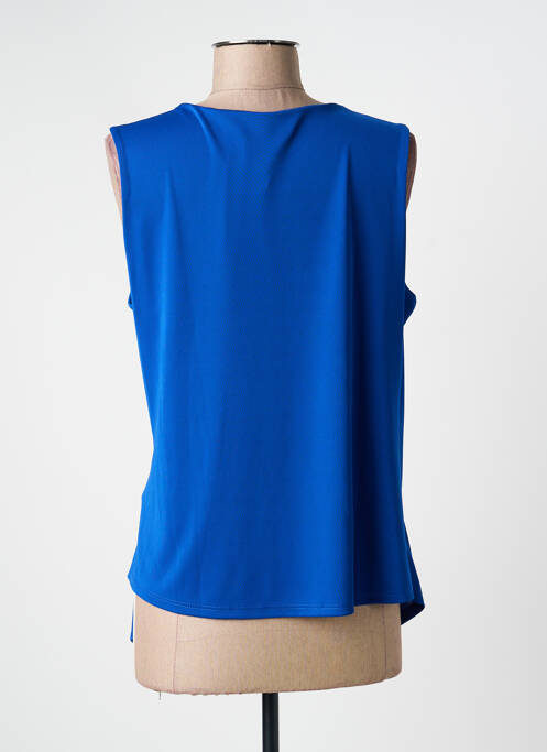 Top tissage jersey sans manche bleu TINTA STYLE femme