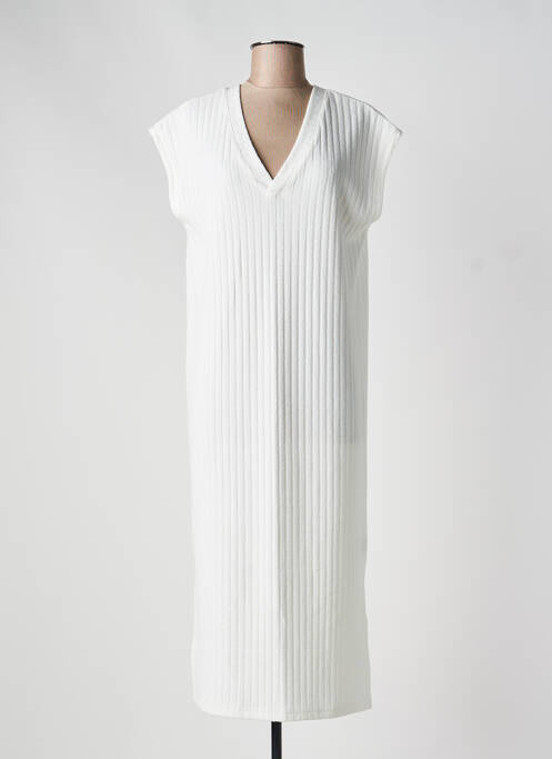Robe longue blanc ICHI femme