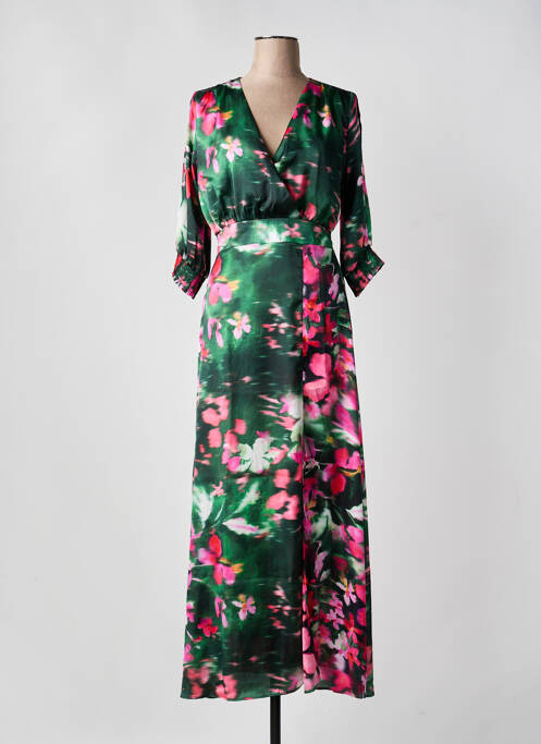 Robe longue vert MORGAN femme