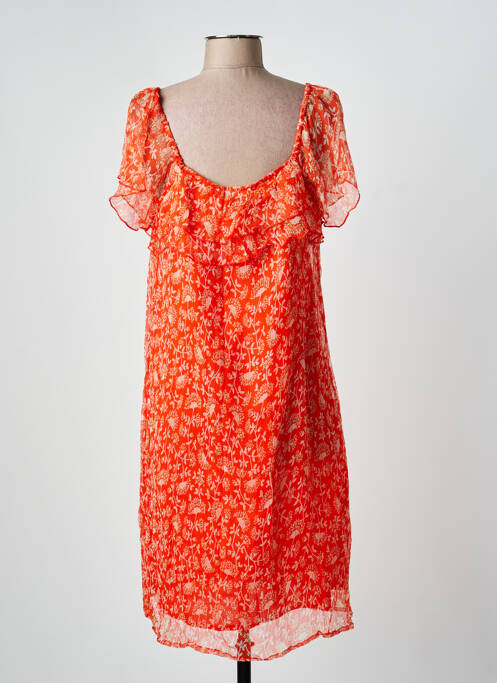 Robe mi-longue orange AGATHE & LOUISE femme