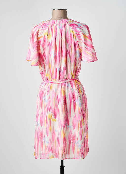 Robe mi-longue rose J&JOY femme