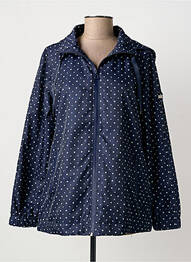 Coupe-vent poches a capuche bleu AZAY femme
