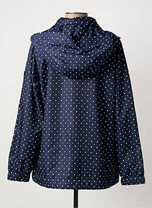 Coupe-vent poches a capuche bleu AZAY femme