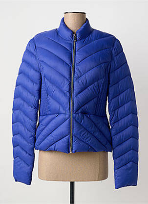 Doudoune poches sans capuche bleu MORGAN femme