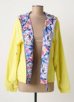Coupe-vent réversible a capuche jaune J&JOY femme