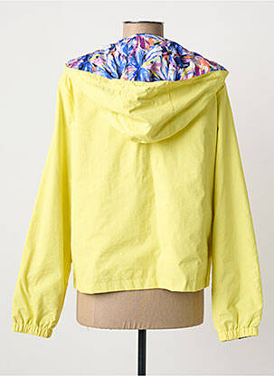 Coupe-vent finition intérieure doublure imprimée a capuche jaune J&JOY femme