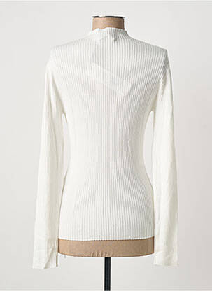 Pull stretch manches longues beige MORGAN femme