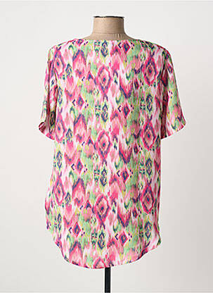 Chemisier manches courtes manches courtes rose HAJO femme