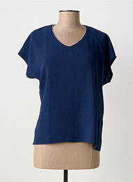 Top manches courtes manches courtes bleu GRIFFON femme