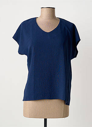 Top manches courtes manches courtes bleu GRIFFON femme