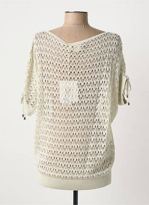 Pull col bateau manches courtes argent AZAY femme