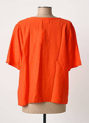 Veste chic tissage crêpe orange ICHI femme
