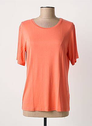 T-shirt stretch manches courtes orange JOY OF LIFE femme