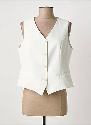 Gilet sans manche poches blanc BARILOCHE femme