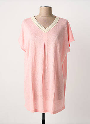 Tunique manches courtes rose I.ODENA femme