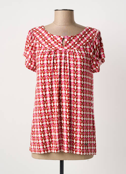 T-shirt manches courtes manches courtes rose AGATHE & LOUISE femme