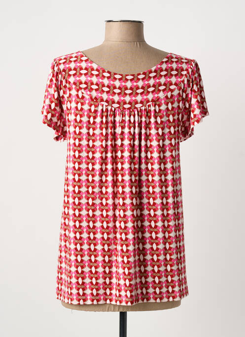 T-shirt manches courtes manches courtes rose AGATHE & LOUISE femme