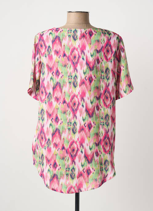 Chemisier manches courtes manches courtes rose HAJO femme
