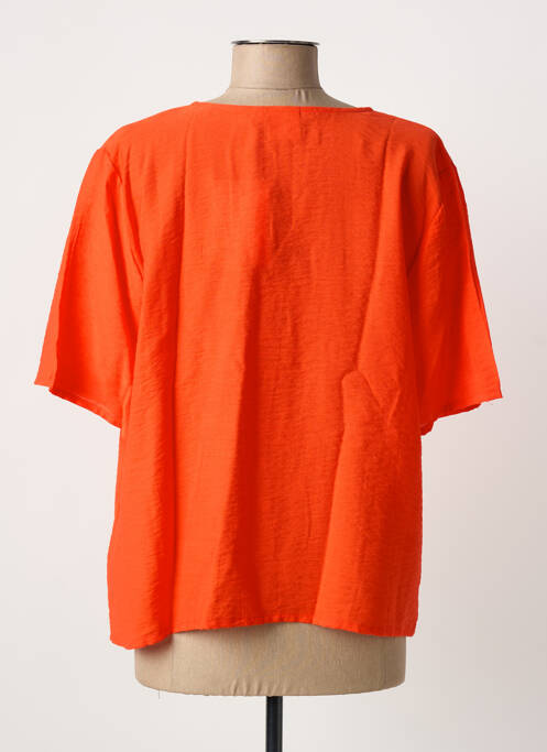 Veste chic tissage crêpe orange ICHI femme