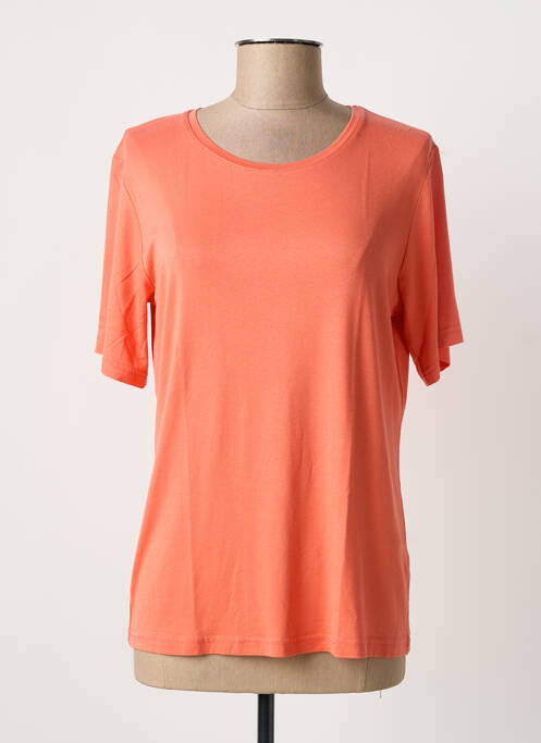 T-shirt stretch manches courtes orange JOY OF LIFE femme