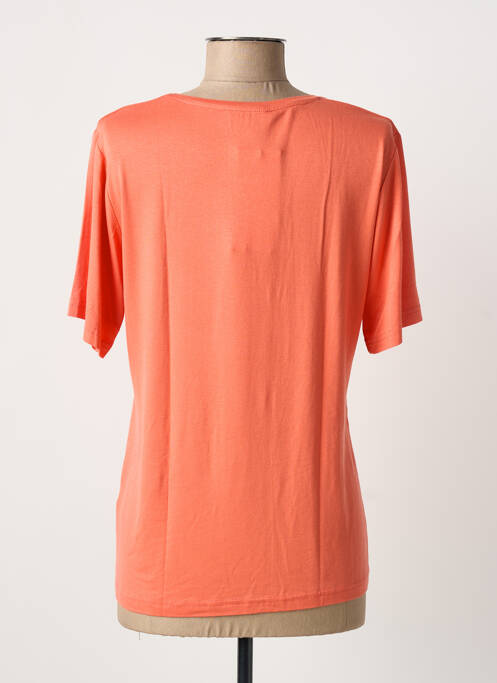 T-shirt stretch manches courtes orange JOY OF LIFE femme