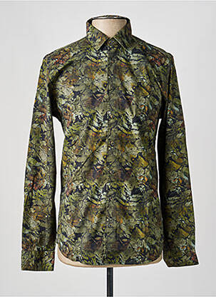 Chemise manches longues imprimé fantaisie vert NO EXCESS homme