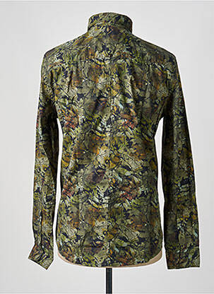 Chemise manches longues imprimé fantaisie vert NO EXCESS homme