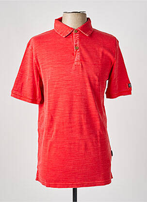 Polo coupe droite manches courtes rouge HAJO homme