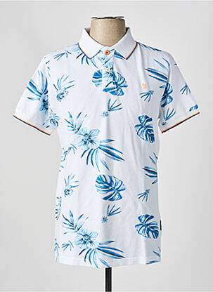 Polo coupe cintrée manches courtes blanc J&JOY homme