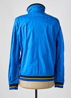 Veste casual col col montant bleu SEA BARRIER homme