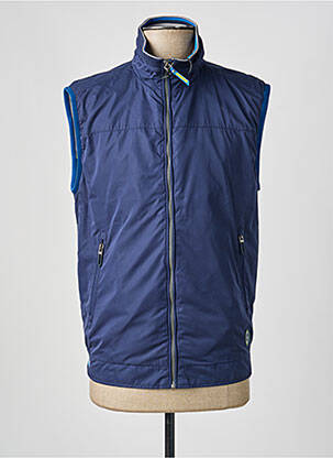 Veste casual col col montant bleu SEA BARRIER homme