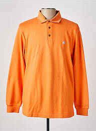 Polo manches longues manches longues orange ETHNIC BLUE homme