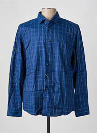 Chemise manches longues coupe droite bleu OLYMP homme