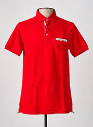 Polo coupe droite manches courtes rouge EMYLE homme