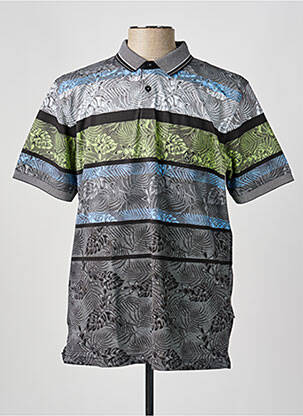 Polo stretch manches courtes gris HAJO homme