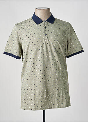 Polo stretch manches courtes vert NO EXCESS homme