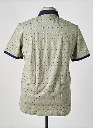 Polo coupe droite manches courtes vert NO EXCESS homme