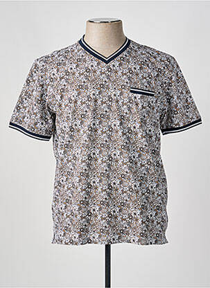 Polo stretch manches courtes blanc COFOX homme