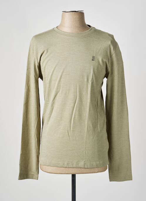 T-shirt coupe cintrée manches longues vert NO EXCESS homme