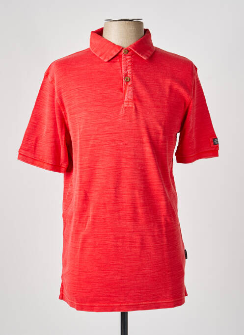 Polo coupe droite manches courtes rouge HAJO homme