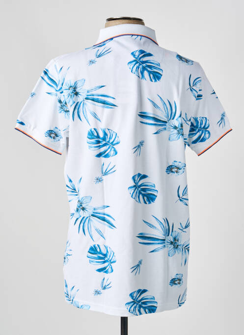 Polo coupe cintrée manches courtes blanc J&JOY homme