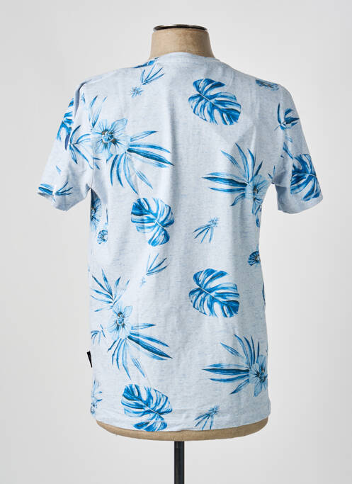 T-shirt coupe cintrée manches courtes bleu J&JOY homme