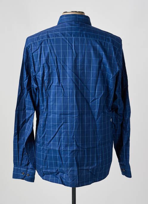 Chemise manches longues imprimé rayures bleu OLYMP homme