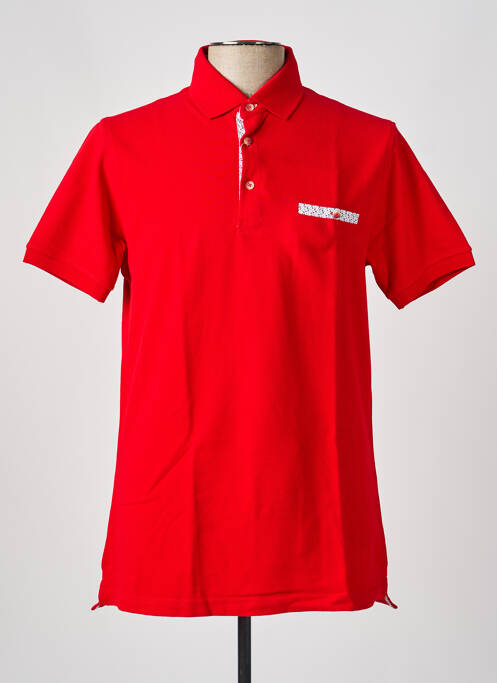 Polo coupe droite manches courtes rouge EMYLE homme